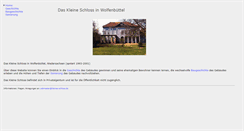 Desktop Screenshot of kleines-schloss.de