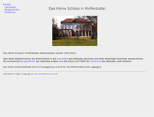 Tablet Screenshot of kleines-schloss.de